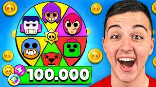 I SPEND 100,000 REWARDS on BRAWL STARS ROULETTE 😱🚨 *challenge*