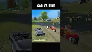 CAR VS BIKE RACE IN FREE FIRE 😁 #shortsfreefire #shorts