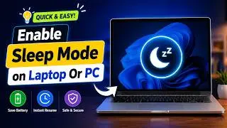 How to Put Your PC or Laptop in Sleep Mode (Full Guide) | Windows 10 & 11 | Enable Sleep Mode