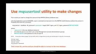 TrueSight Middleware Transaction Monitor | Changing Database Information