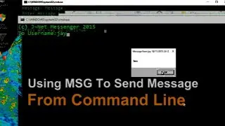 How To Use Batch File To Send Message Via MSG exe CMD Line On Windows 10 For Communications