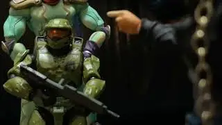 Master chief meets Jotaro Kujo stop motion animation! (New vid)