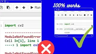 Solved cv2 module not found error || 100 % working