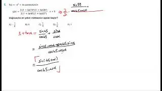 Türev sınav tarzında test1 soru5