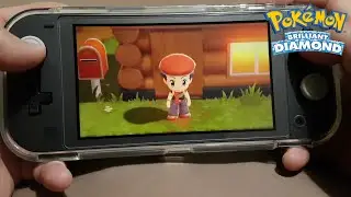 Pokémon Brilliant Diamond on Nintendo Switch Lite Dialga and Palkia Edition