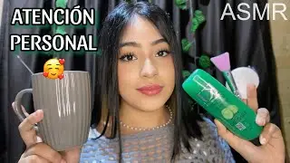 ASMR limpio tu carita y te consiento para dormir 😴💗