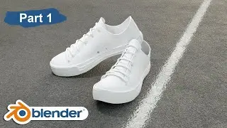 All Star converse Sneakers Part 1 in blender 2.8