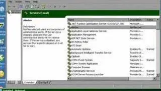 Windows XP Tweak - Clearing services for better performance