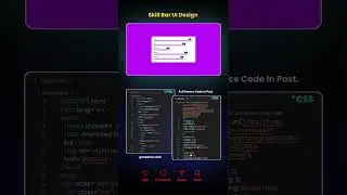 Day 18 - Skill Bar UI Design Source Code #html #css #shorts
