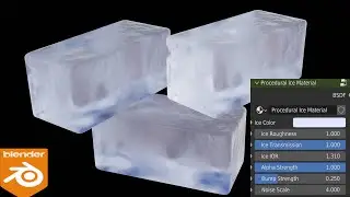 Blender Tutorial | Procedural Ice Material 🧊