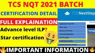 TCS NEXT STEP PORTAL CERTIFICATION DETAILS AFTER ACCEPTING TCS OFFER LETTER 2021 |STAR CERTIFICATION