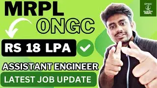 MRPL - ONGC RECRUITMENT 2024 | RS 18 LPA | FRESHERS ELIGIBLE | ALL INDIA APPLY
