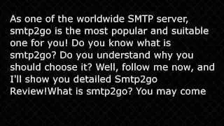 Smtp2go SMTP Server Service - Smtp2go Review