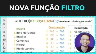Nova Função FILTRO no Excel