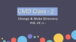 Learn Command Prompt How To Use cd, md, c.. Command Learn CMD [HINDI] _ CMD Class - 2