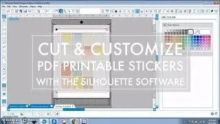 How To Cut & Customize Printable PDF Sticker Sheets in Silhouette Software // 516vlogs