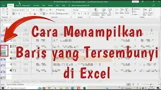 Cara Menampilkan Baris Tersembunyi di Excel