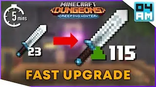 FASTEST WAY TO UPGRADE Gear & Blacksmith Explained in Minecraft Dungeons: Creeping Winter DLC