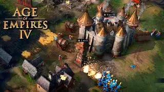 Age of Empires 4 - MASSIVE SIMULTANEOUS ATTACK OF ENEMY BASES