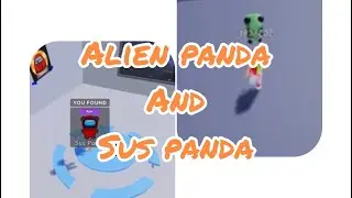 SUS PANDA AND ALIEN PANDA FIND THE PANDAS ROBLOX