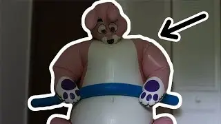 Inflating a Pooltoy Bunny Suit!