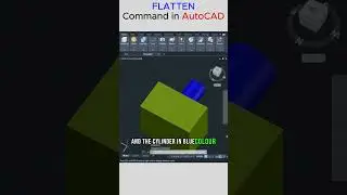 Flatten Command in AutoCAD 2024 Master 2D from 3D (Easy Tutorial!) 