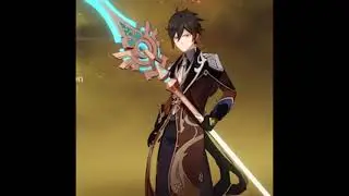 Genshin Impact character weapon animation