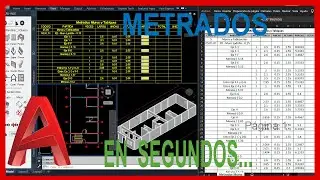 Metrados de Muros y Tabiques a Excel (Plugin Metrados)