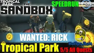The SANDBOX: WANTED RICK is to risk yourself in Tropical Park and get a selfie with a zombie! 5/5