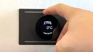 OLED display with rotary switch module & PCAP - MDOD128128A1B-WMC