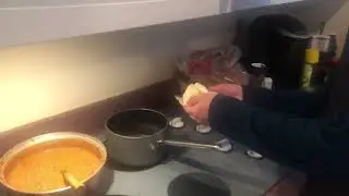 Add six tablespoons of butter into pan