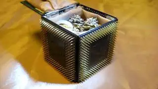 Шкатулка для драгоценностей из старых процессоров / Подарочная шкатулка / Поделки Sekretmastera