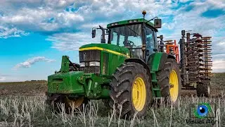 💪 Un JD 7710 au déchaumage / Outil de travail MANDAM