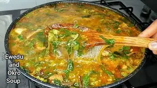 How to Cook Delicious Okro and Ewedu! Nigerian Best Soup For Fufu/Swallow!