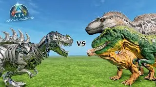 D-TEK REX VS ARK ASCENDED DINOSAURS | ARK: SURVIVAL ASCENDED