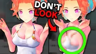 Kiara tries to touch her elbows together with new 3D physics...