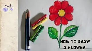 How to draw a flower || ফুল আঁকার সহজ পদ্ধতি