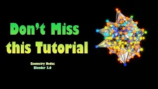 Abstract Procedural Effect in Blender using Geometry Node 3.0