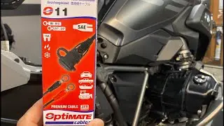 Installing the OptiMate Charging lead to my BMW R1250GS