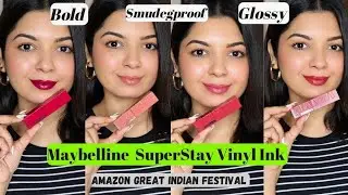 Gloss that lasts! 💋 Maybelline Vinyl Ink : Bold Color, Vinyl Shine, All Day! | Amazon
