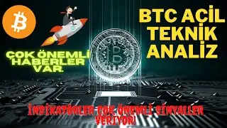 BTC TEKNİK ANALİZ. ACİL BİTCOİN YORUM. ÖNEMLİ İNCELEME. (Videoyu atarken pump geldi.) BTC PUMP.