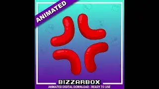 Twitch Animated Emote: Anime Angry Symbol