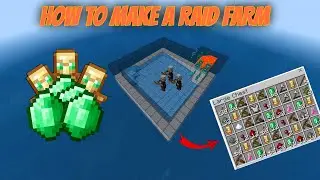 How to make a raid farm in minecraft easiest design you must have #minecraft #raidfarm