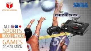 All SEGA Genesis/Mega Drive Sports Miscellaneous Games Compilation - Every Game (US/EU/JP/BR)
