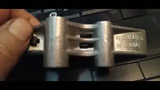 Benz W140 M120 timing chain loose guide rail, broken tab