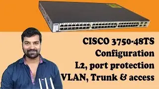 Cisco 3750 48TS Configuration, vlan trunk & access