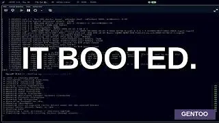 I Installed Gentoo From Scratch in One Stream (2.5hr, Full Kernel Compile)