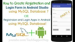Create Registration and Login Form in Android Studio using MySQL Database [With Source Code][Part-1]