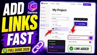 How To Add Links In Gamma App Pages Full Guide