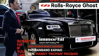 Manny Pacquiao's Rolls-Royce Ghost got immortalized! CARPRO PPF